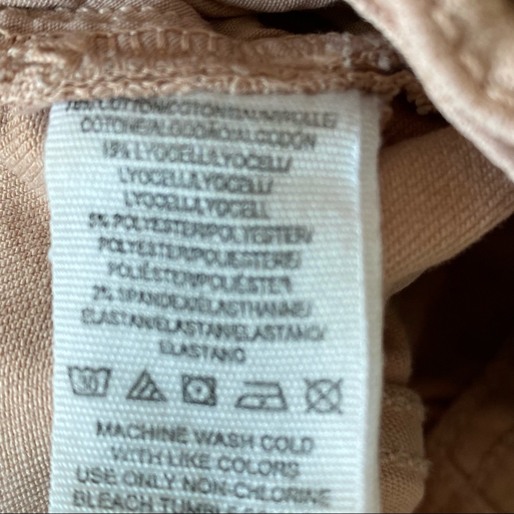 Free People Busted Knee Dusty Rose/Blush Hi-Rise Jeans Sz 30 w MEASUREMENTS! - Picture 11 of 12